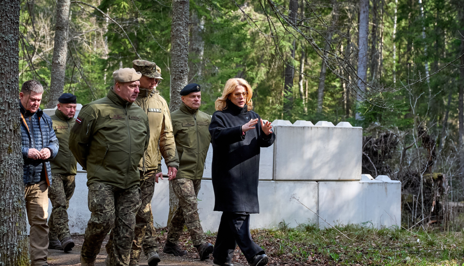 Ministru prezidente Evika SIliņa darba vizītē apmeklē Latvijas Austrumu robežu