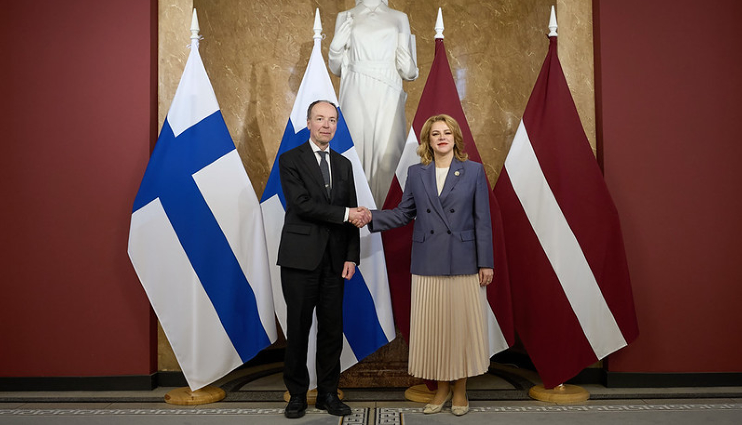 Latvijas Ministru prezidente sarunā ar Somijas parlamenta priekšsēdētāju uzsver Austrumu pierobežas reģionu drošības un labklājības nozīmi