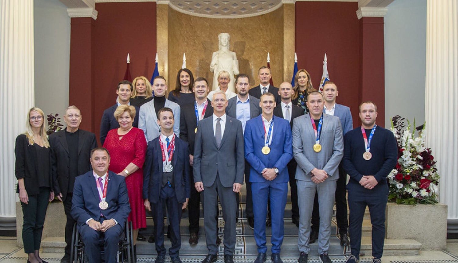 Kariņš tiekas ar Tokijas olimpisko un paralimpisko spēļu medaļniekiem 