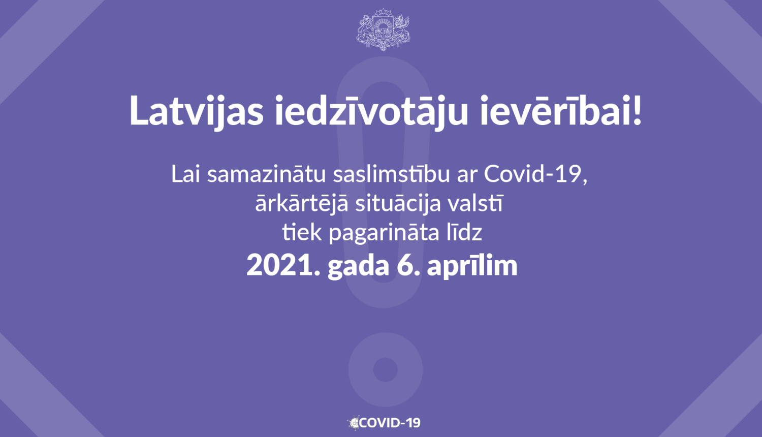 Paziņojums; avots: Valsts kanceleja
