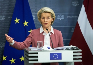 EK priekšsēdētāja Urzula fon der Leiena