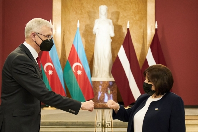 Tikšanās ar Azerbaidžānas parlamenta priekšsēdētāju Sahibu Gafarovu
