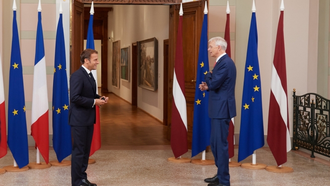 Kariņš: Latvijas un Francijas kopīgs mērķis ir spēcīga Eiropa