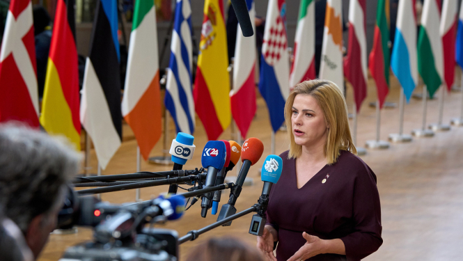 Ministru prezidente Evika Siliņa piedalās neformālajā Eiropadomes sanāksmē