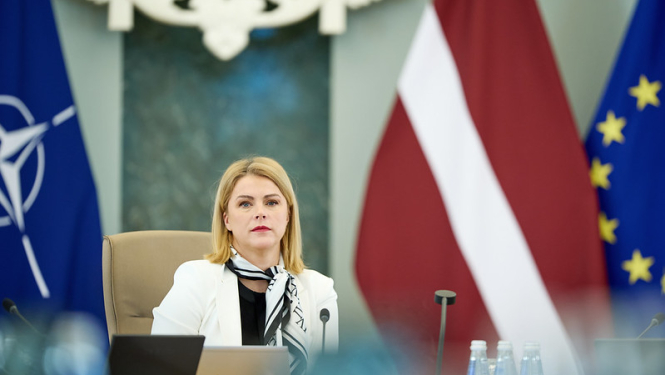 Ministru Prezidente Evika Siliņa vada Ministru kabineta sēdi