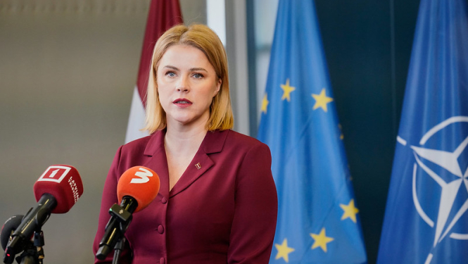  Ministru prezidentes Evikas Siliņas preses konference pēc līderu tikšanās atbalstam Ukrainai