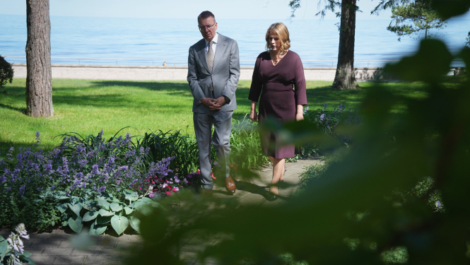 Ministru prezidente Evika Siliņa tiekas ar Valsts prezidentu Edgaru Rinkeviču