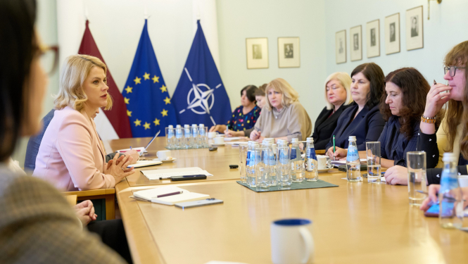 Ministru prezidente Evika Siliņa tiekas ar reģionālo mediju pārstāvjiem