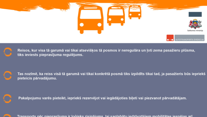 Valdība lemj uzlabot sabiedriskā transporta pakalpojumu organizēšanas kārtību