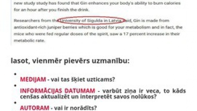 Pētījums: puse Latvijas iedzīvotāju nevar lepoties ar augstu medijpratību