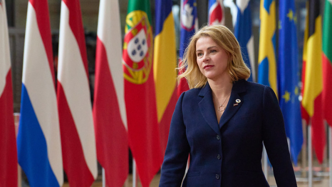 Ministru prezidente Evika Siliņa piedalās Eiropadomē - Eiropas Savienības valstu un valdību vadītāju sanāksmē Briselē, Beļģijā.