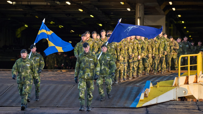 Latvijā ierodas Zviedrijas karavīri