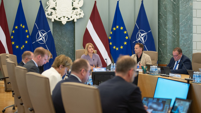  Ministru prezidente Evika Siliņa vada Ministru kabineta sēdi