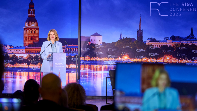 Ministru prezidente Evika Siliņa atklāj Rīgas konferenci 2025