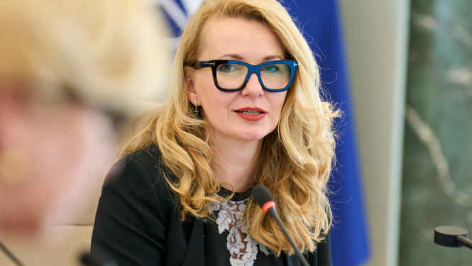 Tieslietu ministre Inese Lībiņa-Egnere