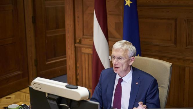 Kariņš: Baltijas valstīm jāstiprina sadarbība Covid-19 pandēmijas izplatības ierobežošanā un tās seku mazināšanā