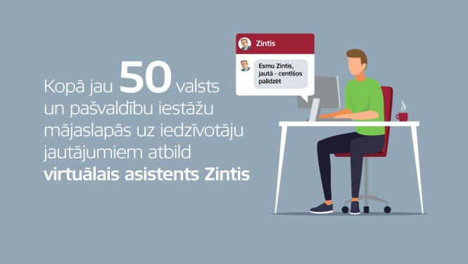 Čatbots ZIntis jau 50 mājaslapās