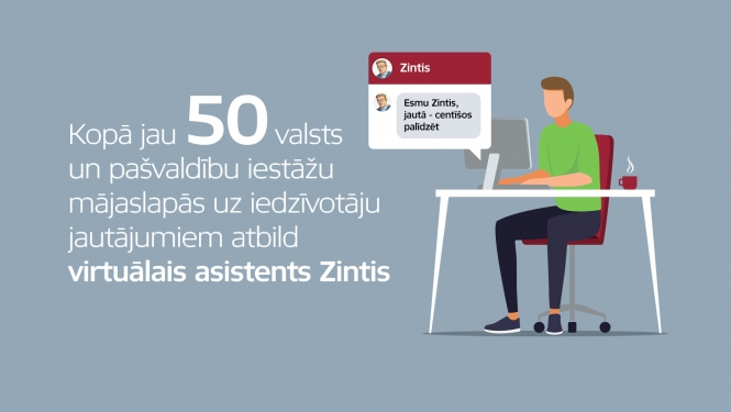 Čatbots ZIntis jau 50 mājaslapās