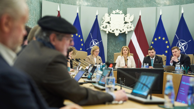 Ministru prezidente Evika Siliņa vada Demogrāfisko lietu padomes sēdi