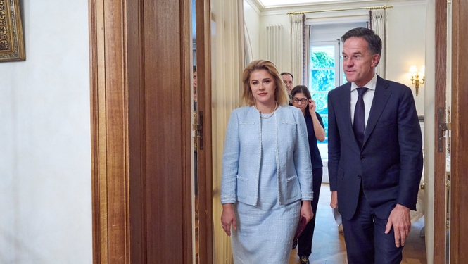 Latvijas Ministru prezidente tiekas ar NATO ģenerālsekretāru