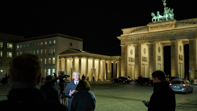 Ministru prezidents Krišjānis Kariņš Berlīnē atbild uz žurnālistu jautājumiem
