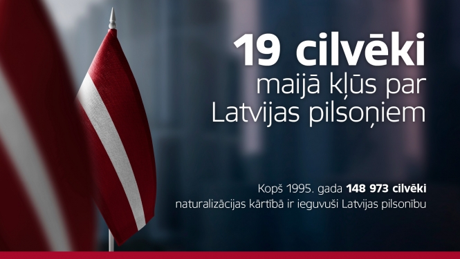 19 cilvēki maijā kļūst par Latvijas pilsoņiem