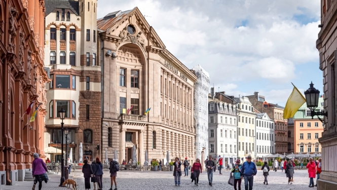Vecrīgas skats - Doma laukums