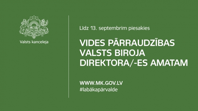 Vides pārraudzības valsts biroja direktora vakance