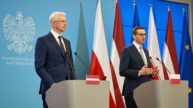 Ministru prezidents Krišjānis Kariņš tiekas ar Polijas premjerministru Mateušu Moravecki 