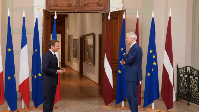 Kariņš: Latvijas un Francijas kopīgs mērķis ir spēcīga Eiropa
