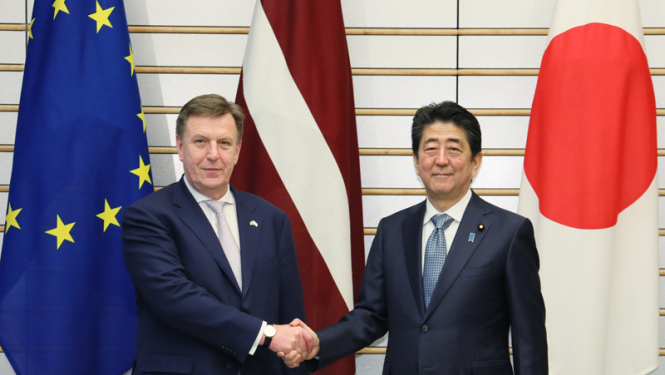Ministru prezidents Māris Kučinskis tiksies ar Japānas Ministru prezidentu