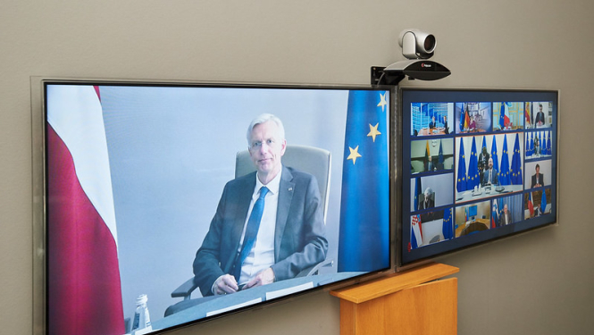 Kariņš piedalīsies Eiropadomes sēdē par Covid-19 pandēmiju