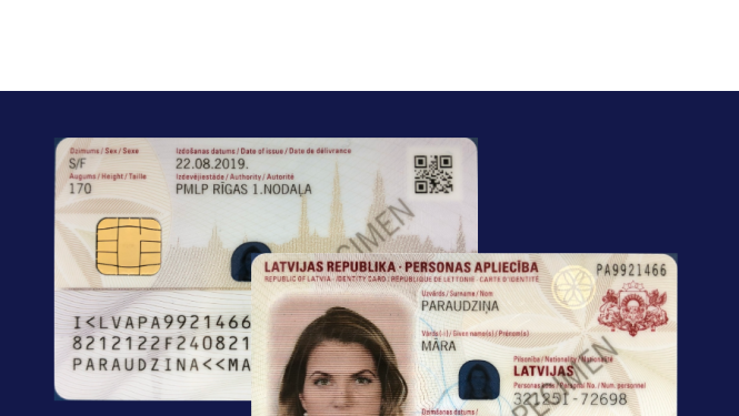 Apstiprina jaunā parauga personas apliecības