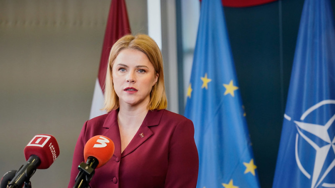  Ministru prezidentes Evikas Siliņas preses konference pēc līderu tikšanās atbalstam Ukrainai