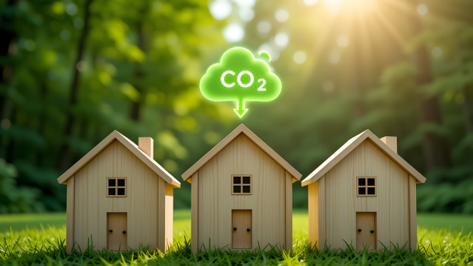 videi draudzīgi materiāli būvniecībā - CO2 piesaitoši