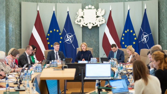 Ministru prezidente Evika Siliņa vada Demogrāfisko lietu padomes sēdi