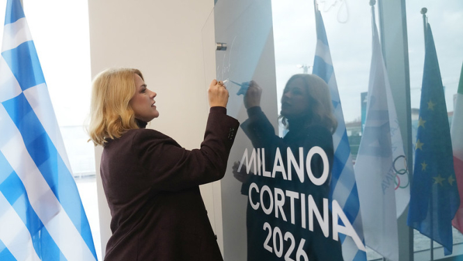 E. Siliņa XXV ziemas olimpisko spēļu pasākumos Milānā