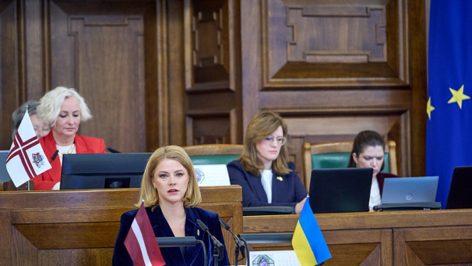 Ministru prezidentes Evikas Siliņas runa Saeimas ikgadējās ārpolitikas debatēs