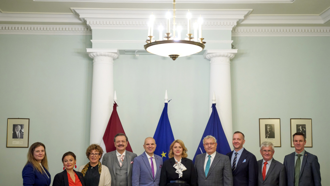 Ministru prezidente Evika Siliņa tiekas ar Latvijas Tirdzniecības un rūpniecības kameras un Eiropas Tirdzniecības un rūpniecības kameru asociācijas (Eurochambres) Prezidentūras pārstāvjiem