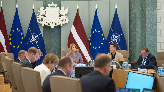  Ministru prezidente Evika Siliņa vada Ministru kabineta sēdi
