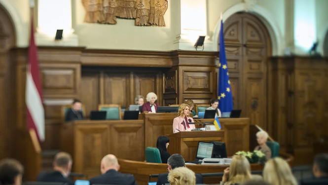 Ministru prezidente Evika Siliņa piedalās Saeimas sēdēs