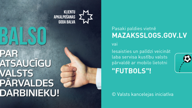 Valsts kanceleja aicina uzslavēt labākos klientu apkalpošanas speciālistus iestādēs