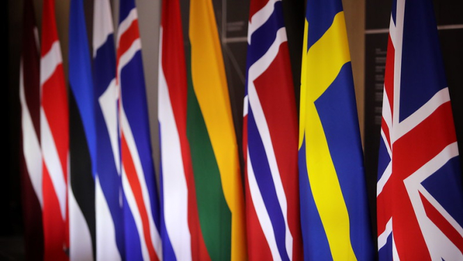 Apvienoto reaģēšanas spēku (JEF) dalībvalstu karogi