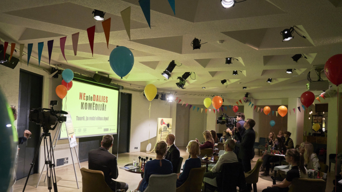 Ar aicinājumu nepiedalīties komēdijā uzsākta kampaņa iedzīvotāju medijpratības veicināšanai