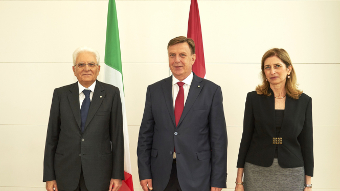 Ministru prezidents sarunā ar Itālijas prezidentu: Eiropas Savienības vienotība ir izšķiroši svarīga