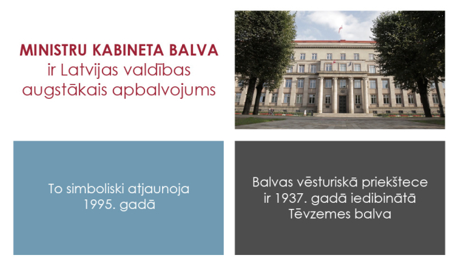 Ministru kabineta balvai virza 16 pretendentus