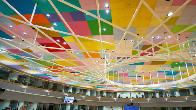 Telpa, kur notiek Eiropadome. 