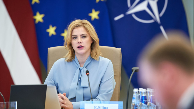 Ministru prezidente Evika Siliņa vada Ministru kabineta sēdi