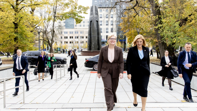 Evikas Siliņas darba vizīte Lietuvā