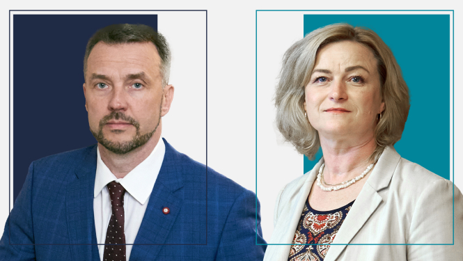 Iekšlietu ministrs Kristaps Eklons, Ekonomikas ministre Ilze Indriksone